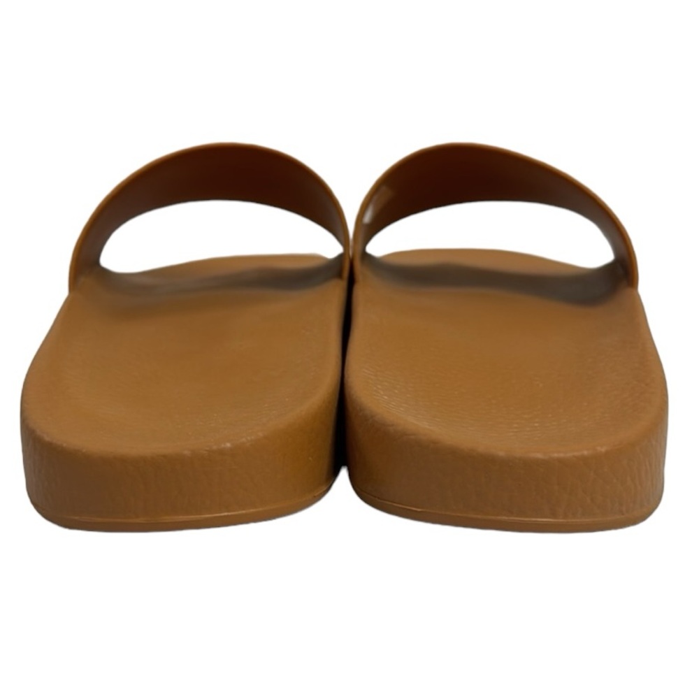 MCM NWT MEN’S BROWN BLACK MONOGRAM SLIDES SANDALS SIZE 12 / 45 - Picture 5 of 11
